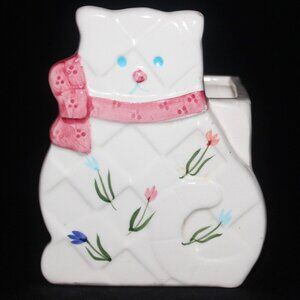 Kitty Cat Flower Pot | Utensil or Stationery Holder